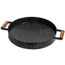 Disco Esmaltado Alto com Alça e Borda Chapa Bifeteira Ø43cm Disco Esmaltado Alto com Alça e Borda Chapa Bifeteira Ø43cm