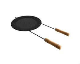 Disco Esmaltado chapa bifeteira cabo espeto 430 mm diametro Qualinox 3043