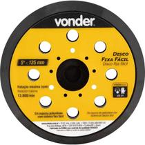 Disco Fixa Facil 125mm Para Lixadeira LRV355 Vonder Disco Fixa Facil 125mm Para Lixadeira LRV355 Vonder