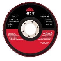 Disco Flap 115Mm Grão 40 Óxido Alumínio Desbaste Aço Inox Disco Flap 115Mm Grão 40 Óxido Alumínio Desbaste Aço Inox