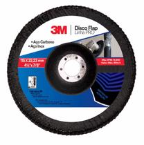Disco Flap 115x22mm 3M P40 Multi Desbaste Aço Inox Metal Disco Flap 115x22mm 3M P40 Multi Desbaste Aço Inox Metal