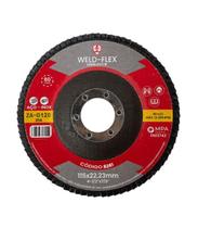 Disco Flap 115x22mm GR120 Eco ZA Fibra Angular Flex SC Weld - Unica Unico