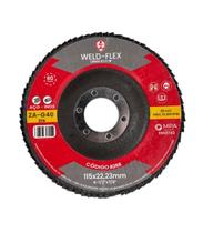 Disco Flap 115x22mm GR40 Eco ZA Fibra Angular Flex SC Weld - Unica Unico