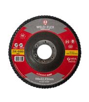 Disco Flap 115x22mm GR80 Eco ZA Fibra Angular Flex SC Weld - Unica Unico