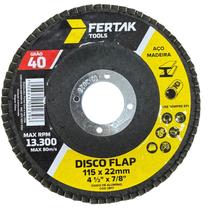Disco Flap 4-1/2' - 115mm - 40 - Fertak