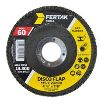 Disco Flap 4-1/2' - 115mm - 60 - Fertak Disco Flap 4-1/2' - 115mm - 60 - Fertak