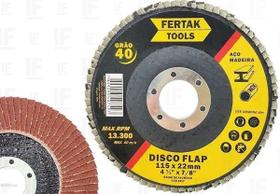 Disco Flap 4.1/2 115mm Grão 40 Aço Madeira