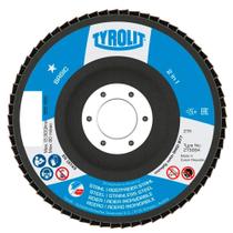 Disco flap 4.1/2 80 basic fibracurvo tyrolit