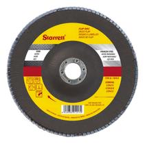 Disco Flap 4.1/2" Grão 120 Starrett para Esmerilhadeira Lixamento e Acabamento Fino em Metal