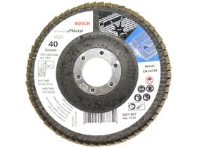 Disco Flap 4.1/2” Grão 40 Bosch - Standard for Metal Gr40 Disco Flap 4.1/2” Grão 40 Bosch - Standard for Metal Gr40