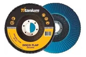 Disco Flap 4. 1/2 Zirconio Azul Grão: 120 Disco Flap 4. 1/2 Zirconio Azul Grão: 120
