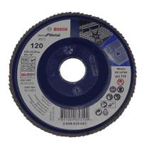 Disco Flap 4,1/2" para Aço Inox e Metal Grão 120 Bosch Disco Flap 4,1/2" para Aço Inox e Metal Grão 120 Bosch