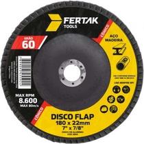 Disco flap 7" 180mm - 2825 fertak grão: 60