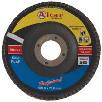 Disco Flap 7" Grão 60 - Alcar FLPLN0013 Disco Flap 7" Grão 60 - Alcar FLPLN0013