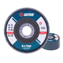 Disco Flap Aeme Extra Fibra Angular Zircônio 4.1/2" (115mm) 10 Unidades