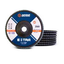Disco Flap Aeme Extra Fibra Angular Zircônio 7" (180mm) 10 Unidades