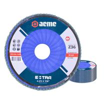 Disco Flap Aeme Extra Nylon Reto Zircônio 4.1/2" (115mm) 10 Unidades