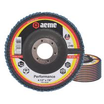 Disco Flap Aeme Performance Fibra Angular Zircônio 4.1/2" (115mm) 10 Unidades Disco Flap Aeme Performance Fibra Angular Zircônio 4.1/2" (115mm) 10 Unidades