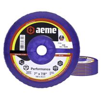 Disco Flap Aeme Performance Nylon Reto Zircônio 7" (180mm) 10 Unidades