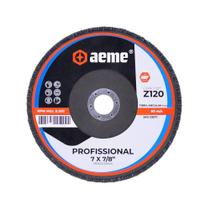 Disco Flap Aeme Profissional Fibra Angular 7" (180mm) 5 Unidades