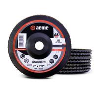 Disco Flap Aeme Standard Nylon Preto Reto Zircônio 7" (180mm) 10 Unidades Disco Flap Aeme Standard Nylon Preto Reto Zircônio 7" (180mm) 10 Unidades