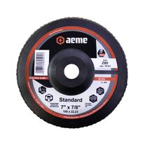 Disco Flap Aeme Standard Nylon Preto Reto Zircônio 7" (180mm) Disco Flap Aeme Standard Nylon Preto Reto Zircônio 7" (180mm)