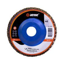 Disco Flap Aeme Ultra Nylon Reto Cerâmico 4.1/2" (115mm) Grão 40