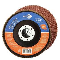 Disco Flap Alumina 115Mm Grão 60 Lixa Desbaste Rayco