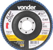 Disco Flap Conico, 4.1/2, G40 - Vonder