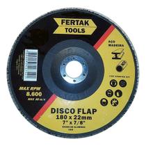 Disco Flap Cônico 7" - 180 mm Grão 80 Fertak