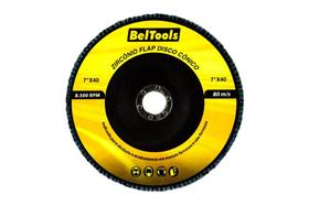 Disco Flap Cônico 7 Polegadas Para Metal Grão 40 Beltools