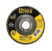 Disco Flap Curvo 4,5" Grão 100 - Dtools