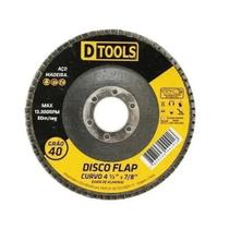 Disco Flap Curvo 4,5" Grão 40 - Dtools