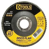 Disco Flap Curvo 4,5" Grão 40 - Dtools