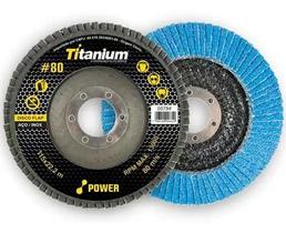 Disco Flap De 4-1/2 Pol. Com Grão 80 115 X 22mm Titanium Disco Flap De 4-1/2 Pol. Com Grão 80 115 X 22mm Titanium