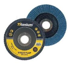 Disco Flap De 4.1/2 Pol Grão 60 Titanium