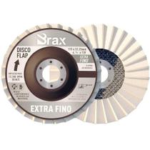 Disco Flap de Acabamento Aço Inox / Alumínio 4.1/2" Extra Fino - Brax