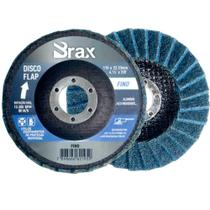 Disco Flap de Acabamento Aço Inox / Alumínio 4.1/2" Fino - Brax