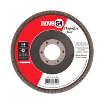 Disco Flap De Desbaste Reto 4.1/2'' 115mm G40 Com fibra - Nove54