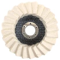 Disco flap de feltro para polimento inox metais 115mm x 22,23mm - atopy