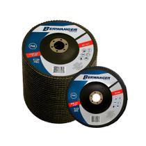 Disco Flap de Zircônia Grão 40 - 50 Unidades - 115x22mm - Berwanger