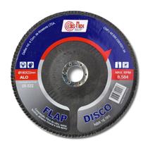 Disco Flap Disflex Óxido de Alumínio 7" Grão 120 Com 10 Peças