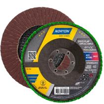 Disco Flap Fibra Grao 40 115X22.23 Standard Norton