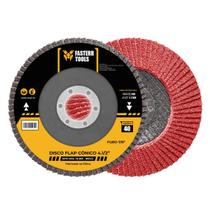 Disco Flap Grão 40 Aço Cônico 4.1/2 Fasterr FSTC06