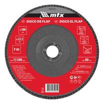 Disco flap, grao 80, 180 x 22,2 mm, 1pc mtx