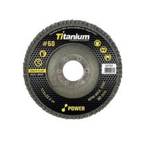 Disco flap power curvo zirconio 4.1/2" gr. 060 titanium