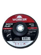 Disco flap reto metal g40 180x22,2mm work