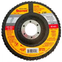 Disco Flap Starrett 4.1/2'' X 7/8''- Grao 50 Disco Flap Starrett 4.1/2'' X 7/8''- Grao 50
