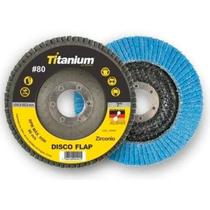 Disco Flap Zircônio Curvo Industrial 7" Gr 080 Titanium