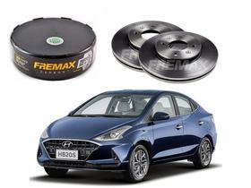 Disco freio dianteiro fremax hyundai hb20s 1.0 tgdi 1.6 2020 a 2021